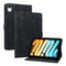 iPad Mini (2026) 8. Gen. EIDERWOOD Kunstlæder Flip Cover - Blomster Tekstureret - Sort