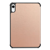 iPad Mini (2026) 8. Gen. EIDERWOOD Kunstlæder Flip Cover m. Ståfunktion - Rose Gold