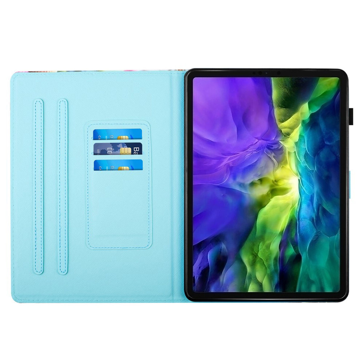 iPad Mini (2026) 8. Gen. EIDERWOOD Kunstlæder Flip Cover - Kortholder - Kat
