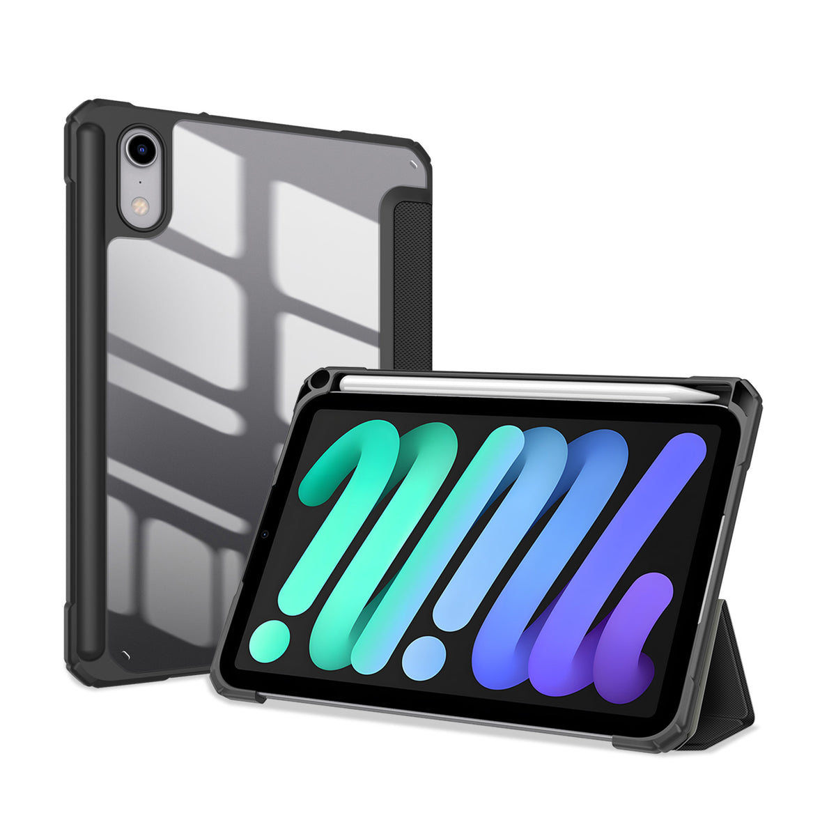 iPad Mini (2026) 8. Gen. DUX DUCIS TOBY Tri-Fold Flip Cover m. Ståfunktion - Sort