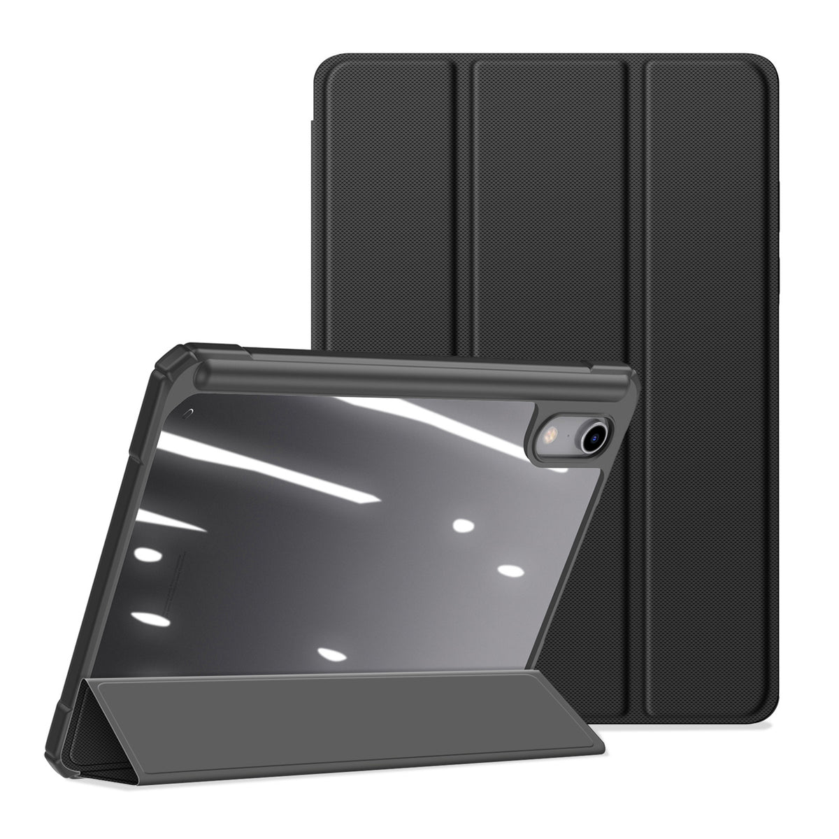 iPad Mini (2026) 8. Gen. DUX DUCIS TOBY Tri-Fold Flip Cover m. Ståfunktion - Sort