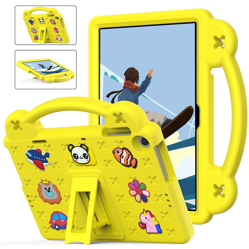 Lenovo Tab M10 (3. Gen) 10.1" (TB-328F/TB-328X) Børne Cover m. Stander & Håndholder - Gul