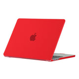MacBook Air 13" M2/M3/M4 (2022-2025) Mat Plastik Bærbar Cover - Rød
