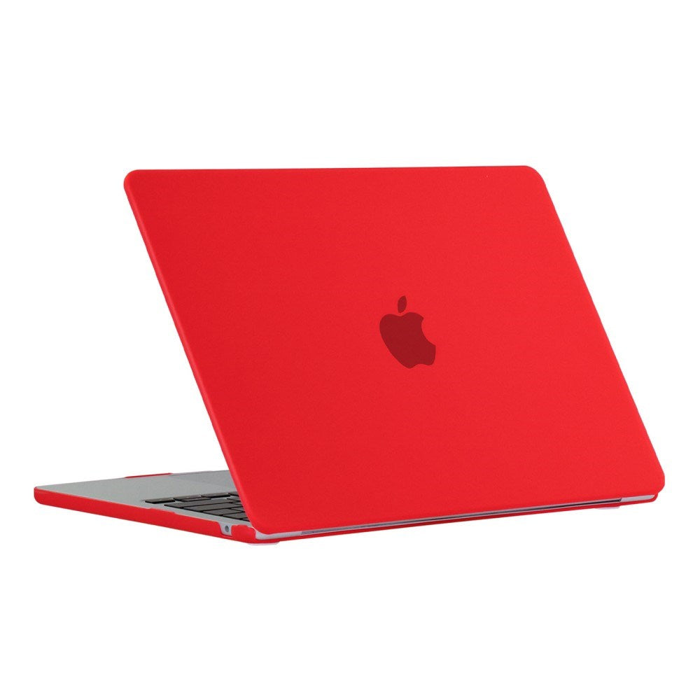 MacBook Air 13" M2/M3/M4 (2022-2025) Mat Plastik Bærbar Cover - Rød