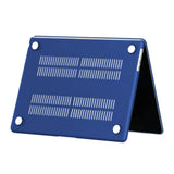 MacBook Air 13" M2/M3/M4 (2022-2025) Mat Plastik Bærbar Cover - Mørkeblå