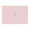 MacBook Air 13" M2/M3/M4 (2022-2025) Mat Plastik Bærbar Cover - Lyserød