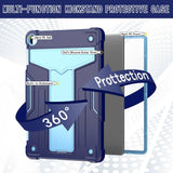 Lenovo Tab M10 (3. generasjon) 10,1" (TB-328F/TB-328X) Håndverksdeksel med stativ - blå / lyseblå