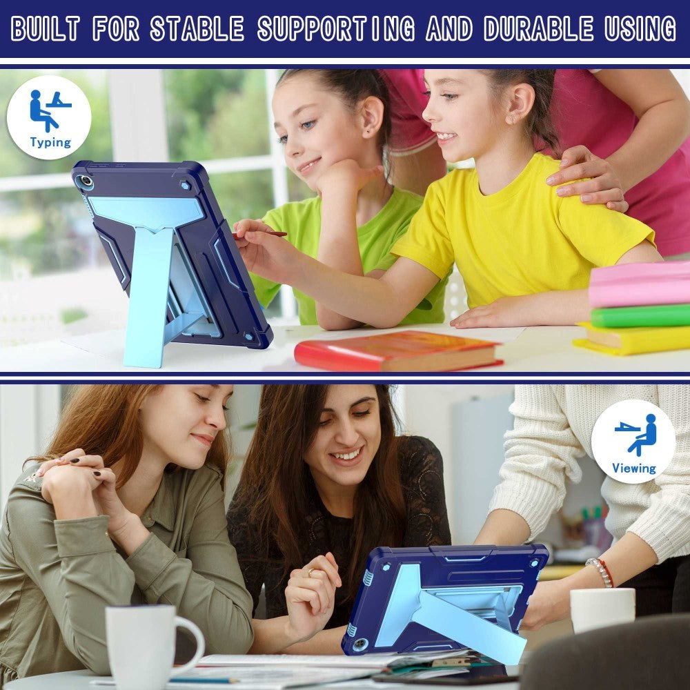 Lenovo Tab M10 (3. generasjon) 10,1" (TB-328F/TB-328X) Håndverksdeksel med stativ - blå / lyseblå