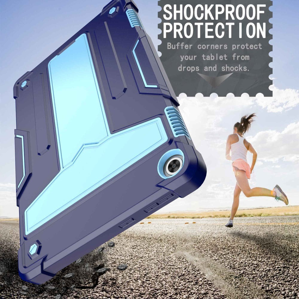 Lenovo Tab M10 (3. generasjon) 10,1" (TB-328F/TB-328X) Håndverksdeksel med stativ - blå / lyseblå