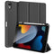 iPad 11" (2025) / iPad 10.9" (2024/2022) deksel - DUX DUCIS DOMO Series Tri-Fold Leather Flip Cover - Svart