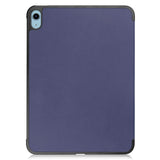 Apple iPad 11" (2025) / iPad 10,9" (2024/2022) Leather Flip Cover m. Stativ - Blå