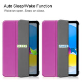 Apple iPad 11" (2025) / iPad 10,9" (2024/2022) Leather Flip Cover m. Stativ - Lilla
