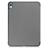 Apple iPad 11" (2025) / iPad 10,9" (2024/2022) Leather Flip Cover m. Stativ - Grå