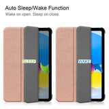 Apple iPad 11" (2025) / iPad 10,9" (2024/2022) Leather Flip Cover m. Stativ - Rose gull