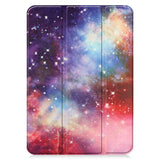 iPad 11" (2025) / iPad 10,9" (2024/2022) Leather Flip Cover m. Tri-fold stativ - Galaxy
