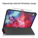 iPad 11" (2025) / iPad 10,9" (2024/2022) Leather Flip Cover m. Tri-fold stativ - Galaxy