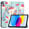 iPad 11" (2025) / iPad 10,9" (2024/2022) Leather Flip Cover m. Tri-fold stativ - Unicorn