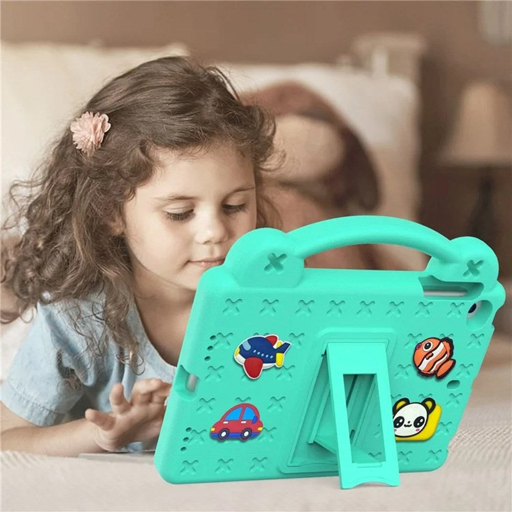 Barnetrekk m. Stativ og håndholder - EIDERWOOD iPad Mini (2019/2015/2014/2013/2012) - Grønn