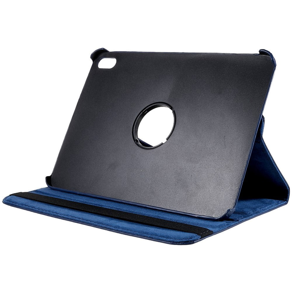 EIDERWOOD iPad 11" (2025) / iPad 10,9" (2024/2022) Classic Leather Flip Cover m. 360⁰ Stående funksjon - Blå