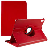 EIDERWOOD iPad 11" (2025) / iPad 10,9" (2024/2022) Classic Leather Flip Cover m. 360⁰ Stående funksjon - Rød