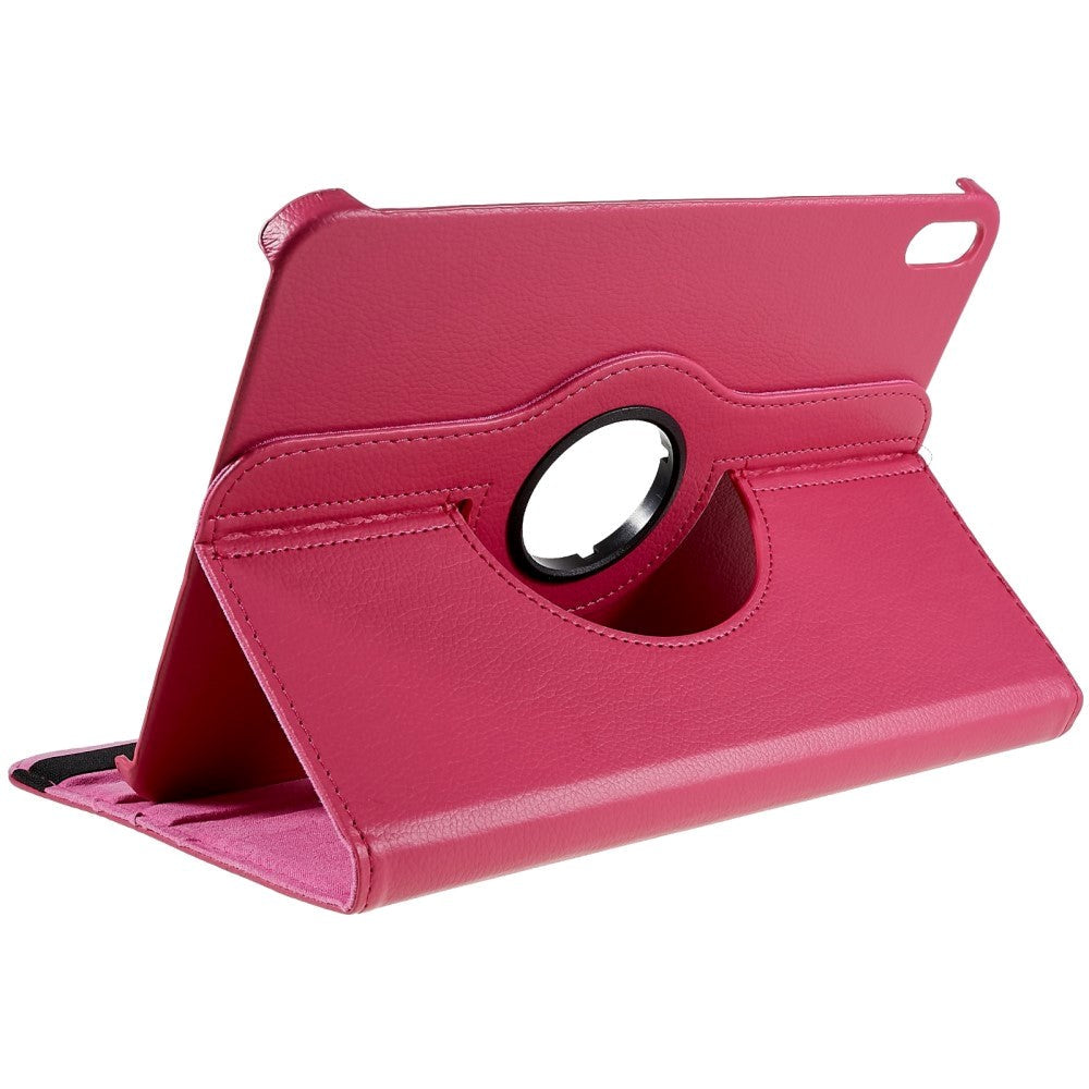 EIDERWOOD iPad 11" (2025) / iPad 10,9" (2024/2022) Classic Leather Flip Cover m. 360⁰ Stående funksjon - Rose