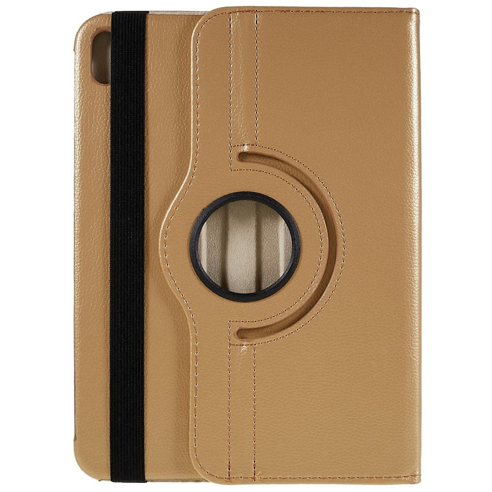 EIDERWOOD iPad 11" (2025) / iPad 10.9" (2024/2022) Klassisk Læder Flip Cover m. 360⁰ Ståfunktion - Khaki