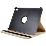 EIDERWOOD iPad 11" (2025) / iPad 10.9" (2024/2022) Klassisk Læder Flip Cover m. 360⁰ Ståfunktion - Khaki