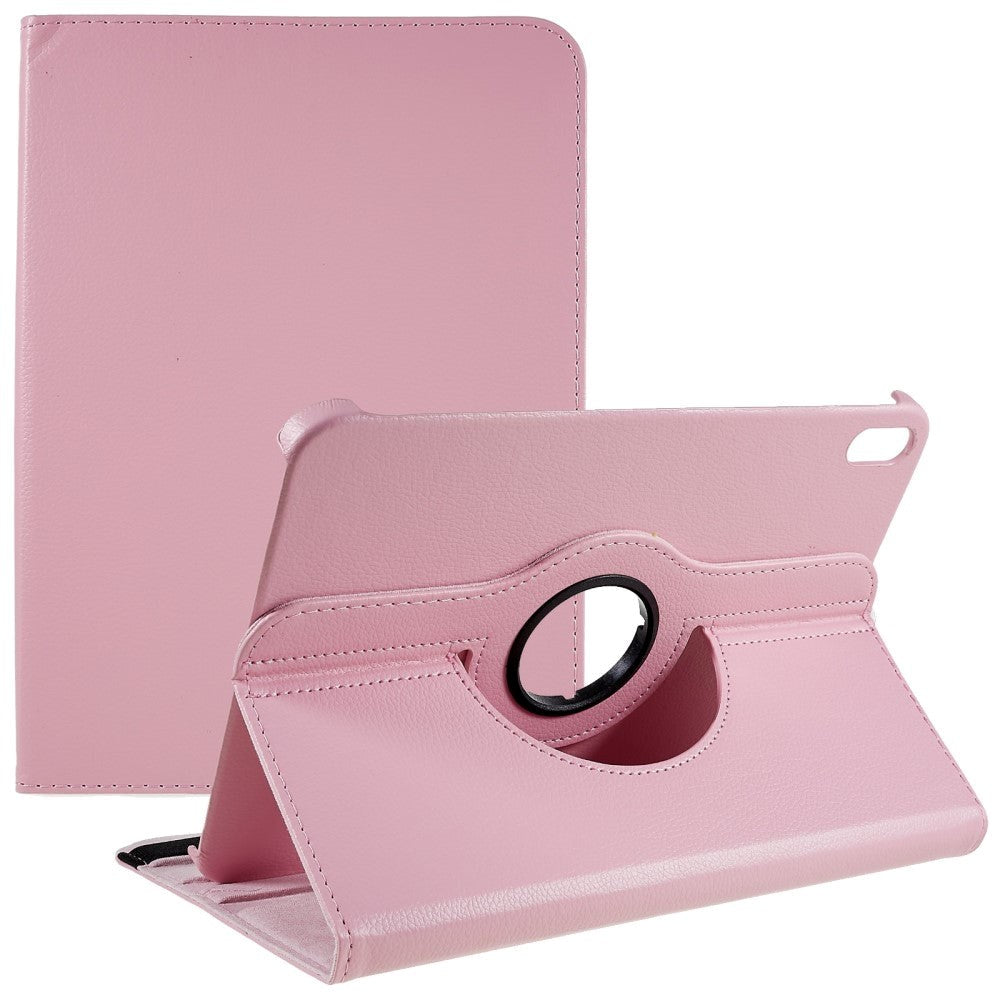 EIDERWOOD iPad 11" (2025) / iPad 10,9" (2024/2022) Classic Leather Flip Cover m. 360⁰ Stående funksjon - Rosa