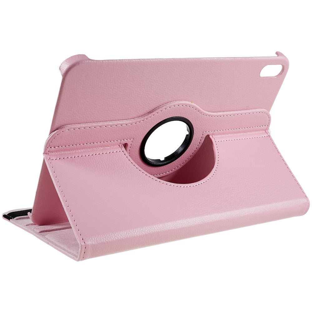 EIDERWOOD iPad 11" (2025) / iPad 10,9" (2024/2022) Classic Leather Flip Cover m. 360⁰ Stående funksjon - Rosa
