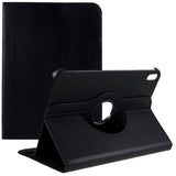 EIDERWOOD iPad 11" (2025) / iPad 10.9" (2024/2022) Klassisk Læder Flip Cover m. 360⁰ Ståfunktion - Sort