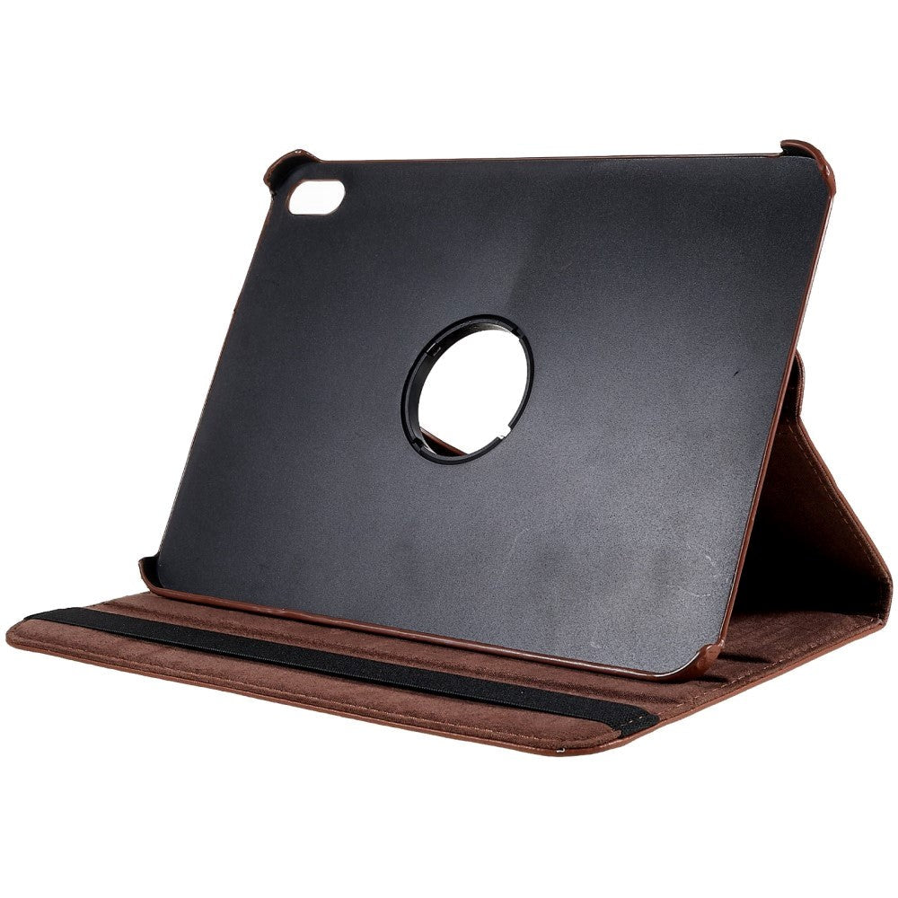 EIDERWOOD iPad 11" (2025) / iPad 10,9" (2024/2022) Classic Leather Flip Cover m. 360⁰ Stående funksjon - Brun