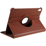 EIDERWOOD iPad 11" (2025) / iPad 10,9" (2024/2022) Classic Leather Flip Cover m. 360⁰ Stående funksjon - Brun