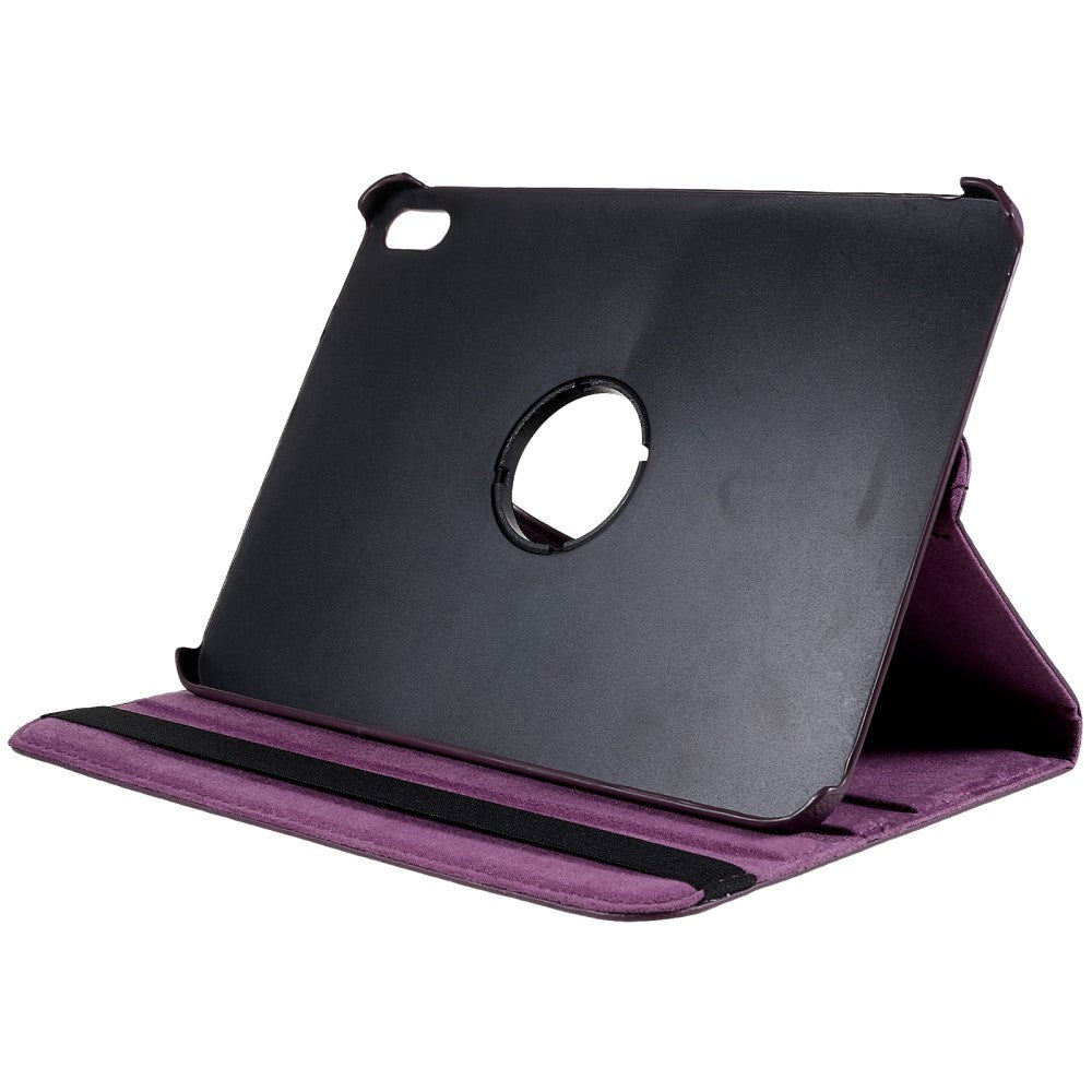 EIDERWOOD iPad 10,9" (2022) Classic Leather Flip Cover m. 360⁰ stativfunksjon - lilla