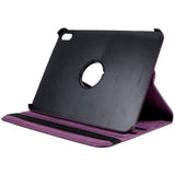 EIDERWOOD iPad 10,9" (2022) Classic Leather Flip Cover m. 360⁰ stativfunksjon - lilla