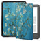 Amazon Kindle 11. generasjon (2022) Faux Leather Flip Cover m. Søvnfunksjon - Blomstergrener