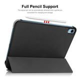 Apple iPad 11" (2025) / iPad 10,9" (2024/2022) ENKAY Leather Flip Cover m. Stativ - Svart