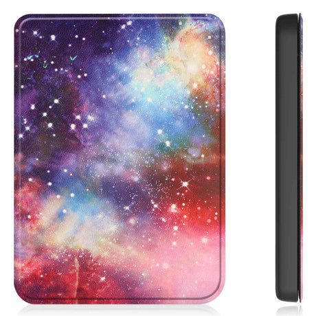Kobo Clara 2E Leathette Flip Cover m. Søvnfunksjon - Galaxy