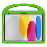 iPad 11" (2025) / iPad 10.9" (2024/2022) EVA Skum Børne Cover m. Kickstand - Grøn