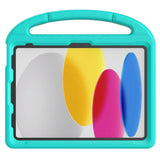 iPad 11" (2025) / iPad 10,9" (2024/2022) EVA Foam Kids Cover m. Stativ - Mintgrønn