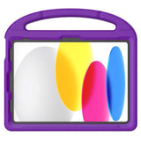iPad 11" (2025) / iPad 10,9" (2024/2022) EVA Foam Kids Cover m. Stativ - Lilla
