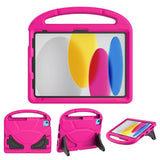 iPad 11" (2025) / iPad 10,9" (2024/2022) EVA Foam Kids Cover m. Stativ - Rosa