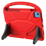 iPad 11" (2025) / iPad 10,9" (2024/2022) EVA Foam Kids Cover m. Stativ - Rød