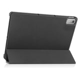 Lenovo Tab P11 Gen. 2 Tri-fold Leather Flip Cover m. Sleep Function - Svart