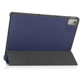 Lenovo Tab P11 Gen. 2 Tri-fold Leather Flip Cover m. Søvnfunksjon - Blå