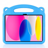 iPad 11" (2025) / iPad 10.9" (2024/2022) veske for barn - Panda Kickstand Cover - Blå