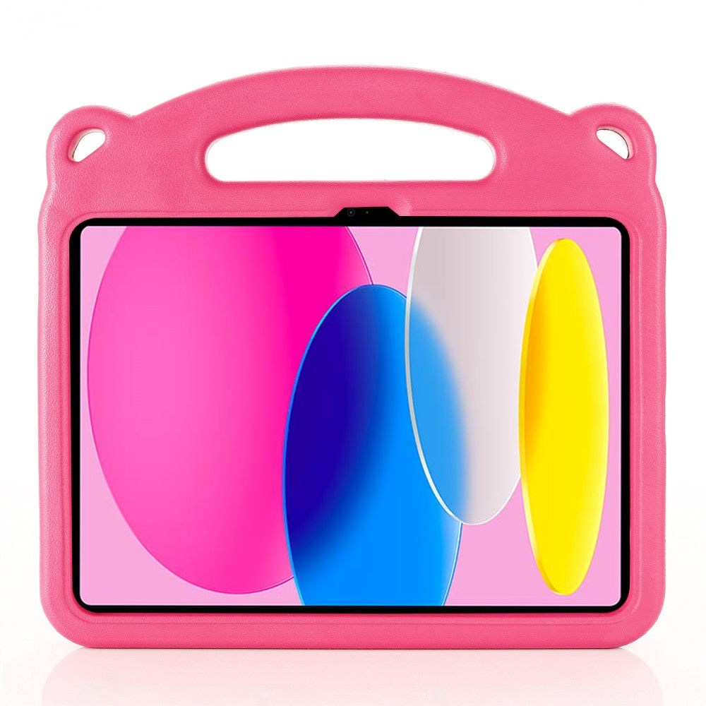 iPad 11" (2025) / iPad 10.9" (2024/2022) Cover til Børn - Panda Kickstand Cover - Pink