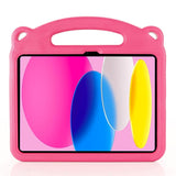 iPad 11" (2025) / iPad 10.9" (2024/2022) Cover til Børn - Panda Kickstand Cover - Pink