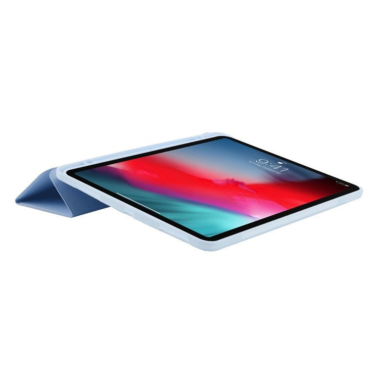 EIDERWOOD iPad Pro 11" (2022 / 2021 / 2020 / 2018) Tri-Fold Kunstlæder Flip Cover - Lyseblå