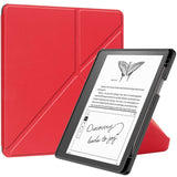 Amazon Kindle Scribe 11th Generation (2022) Origami Faux Leather Flip Cover m. Penneholder - Rød
