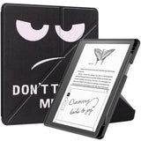 Amazon Kindle Scribe 11. generasjon (2022) Origami Leather Flip Cover m. Penneholder - "Ikke rør meg"